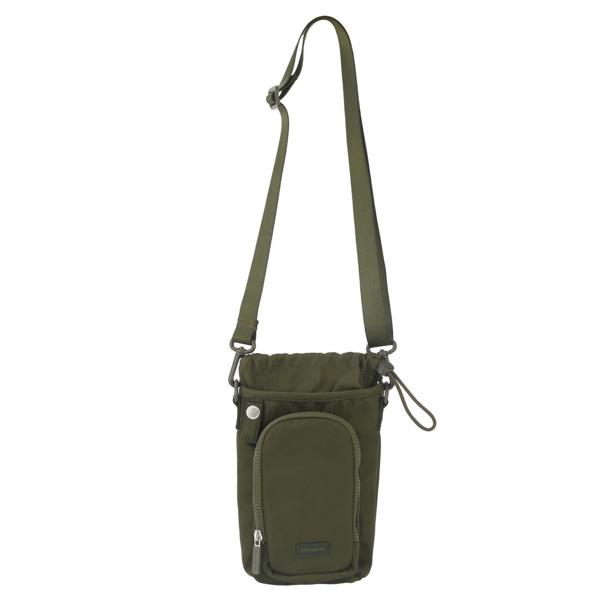 CROSSING | Water Bottle Crossbody Bag With Front Pocket 2L V2 | Black
