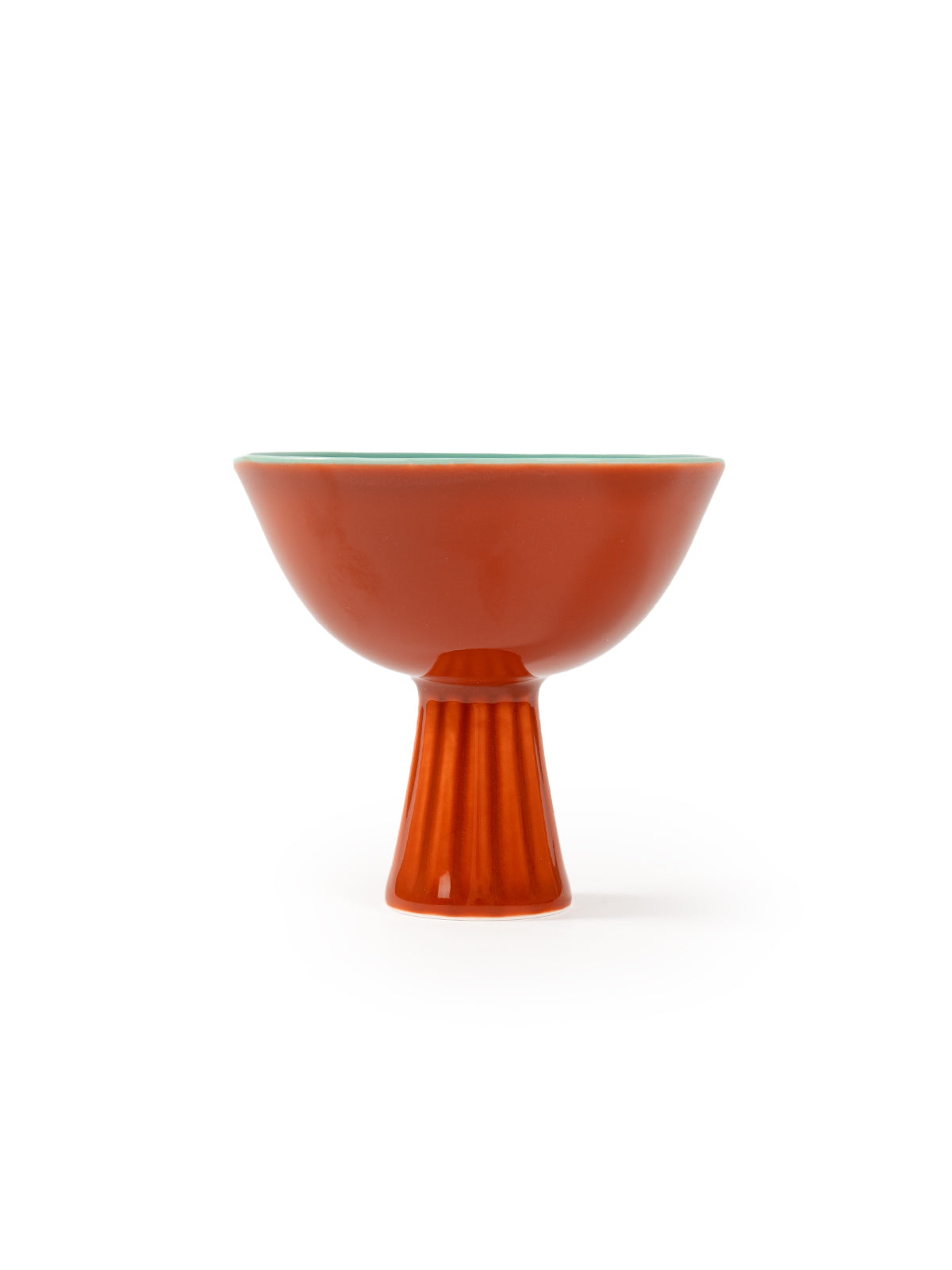 CRAFILAB | Brick Red & Turquoise Tall Flowing Cup