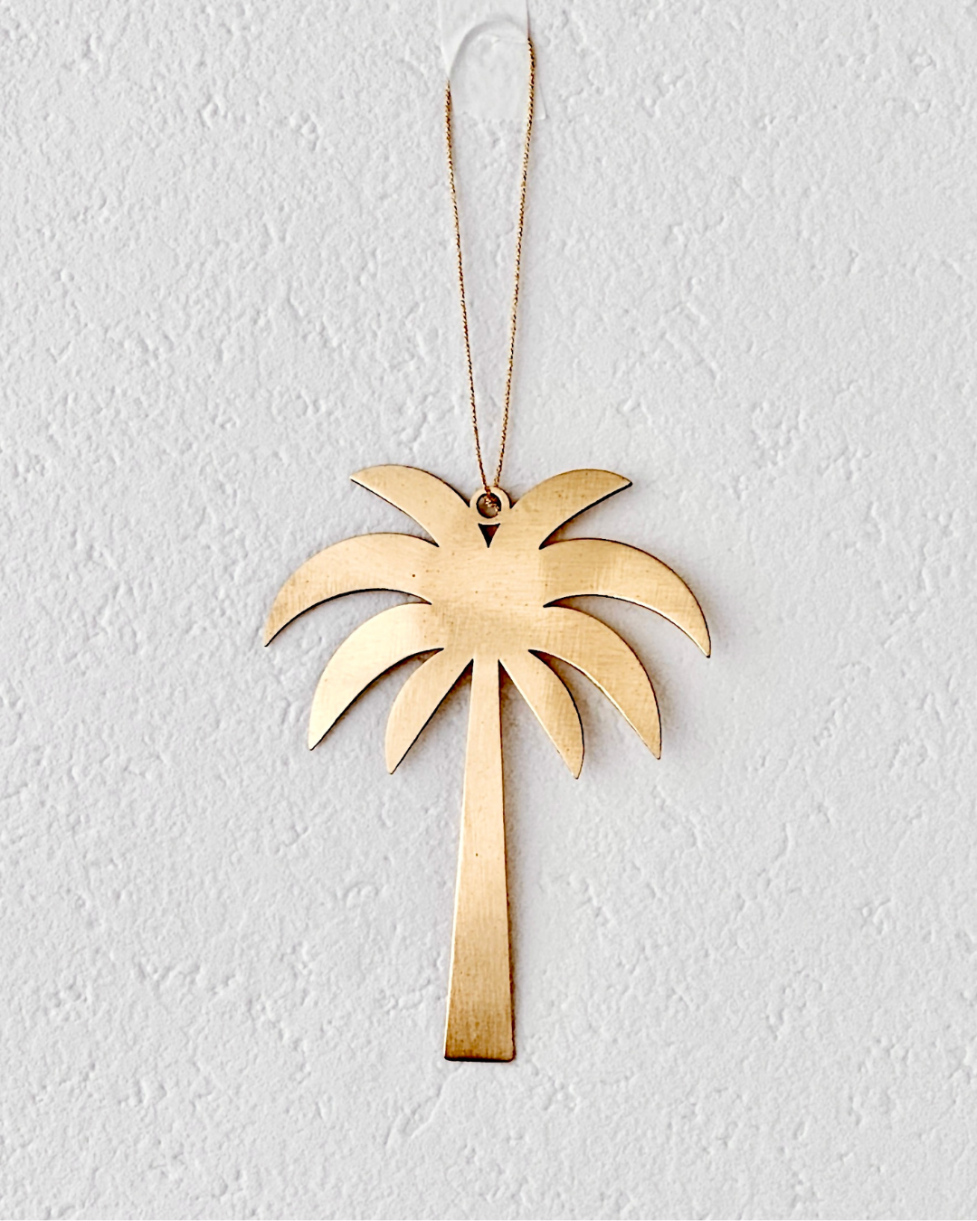 STRAIT LIGHTS | Brass Palm Tree Decoration