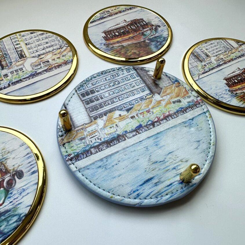 THE ART FACULTY | Premium Coasters Set W Holder