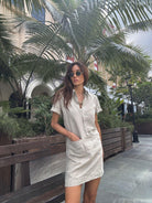 EDITION LIMITEE SINGAPORE | Shirt Dress Short | Natural