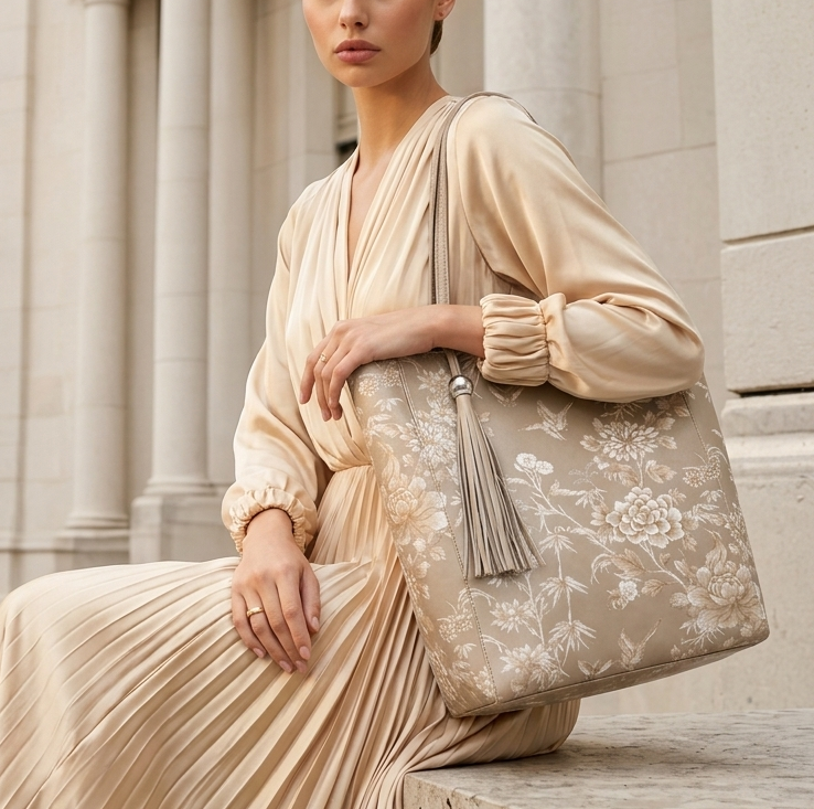 DESTI SAINT | Double Phoenix Floral Shopper
