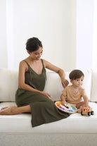 OLIVE BASICS | Hannah Reversible Midi Dress