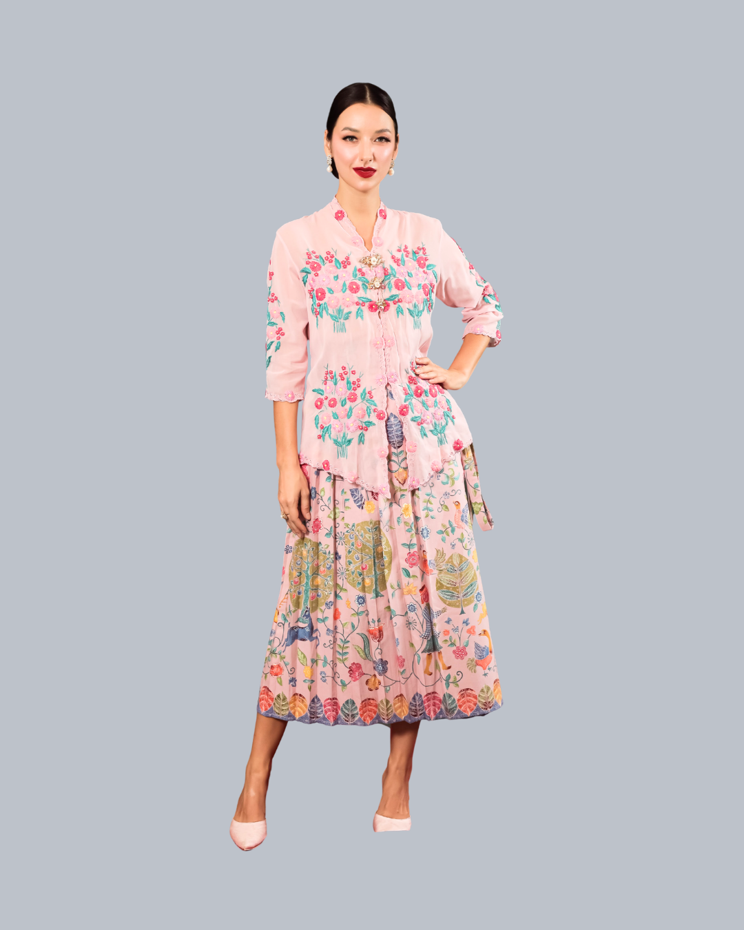 ROEMAH KEBAYA VIELGA | Melati Kipas Sulam Tangan Kebaya