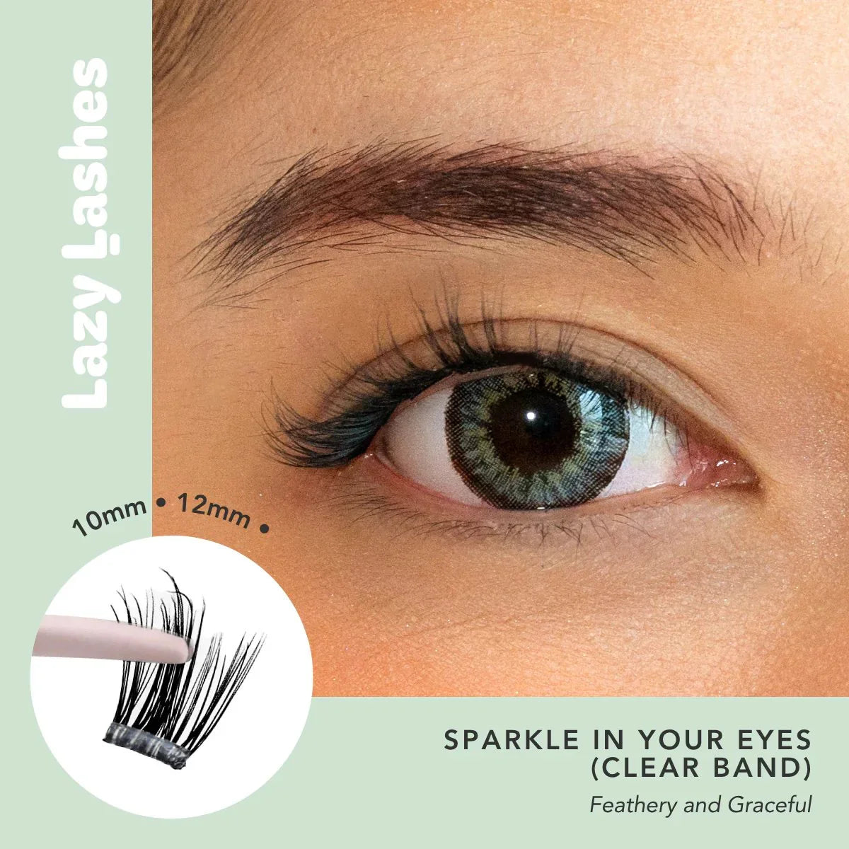 NODSPARK | Clear Band Everyday Sparkle In Your Eyes Lazy Lashes
