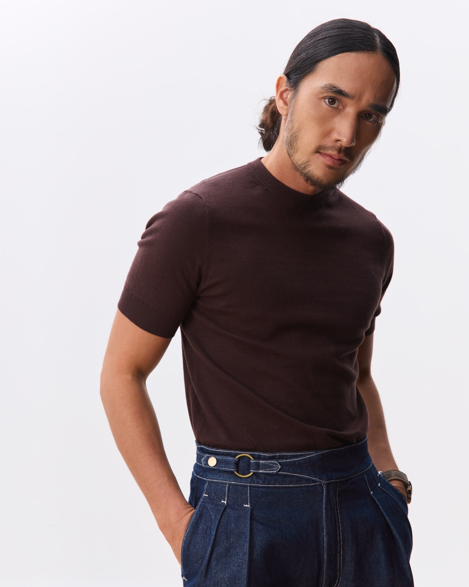 HOUSE OF HOUSE OF ANON PTE. LTD | Otto Mock Neck Knit Top - 100% Cotton