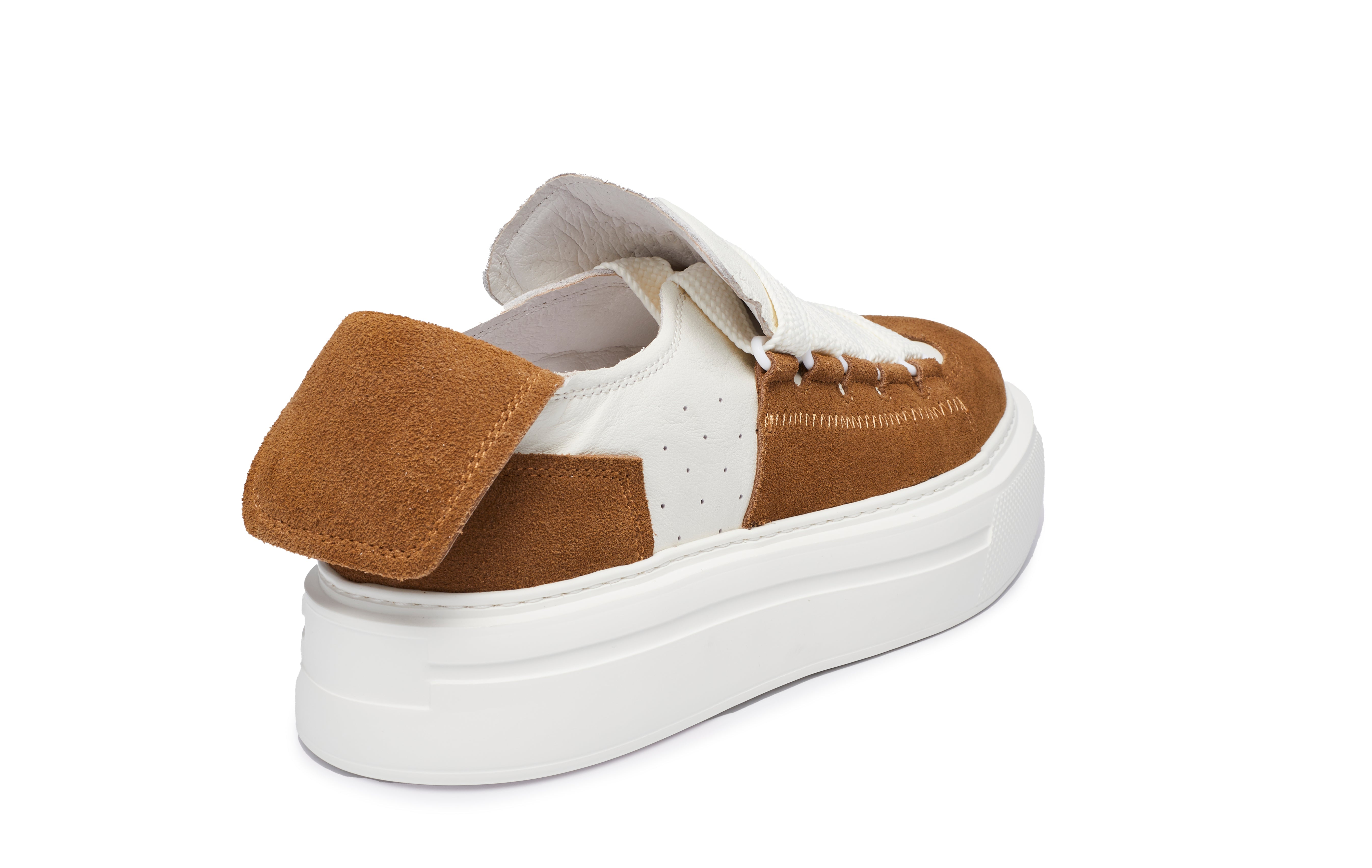 PROJECTWEAR | Felton Broad Shoelace Suede Leather Sneaker Brown