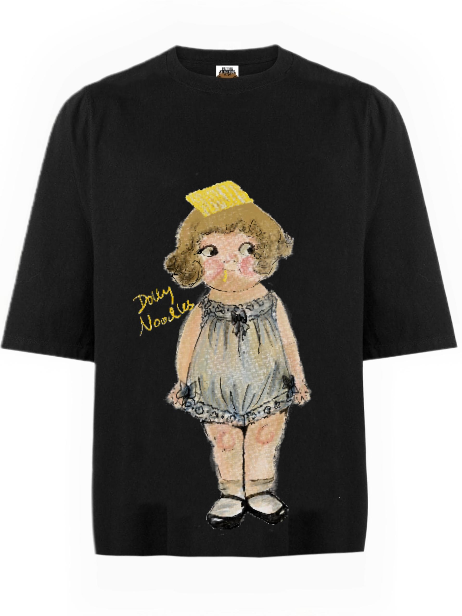 EXTRA NOODLES | Rubber Chicken Noodles Mid-Cropped Hoodie