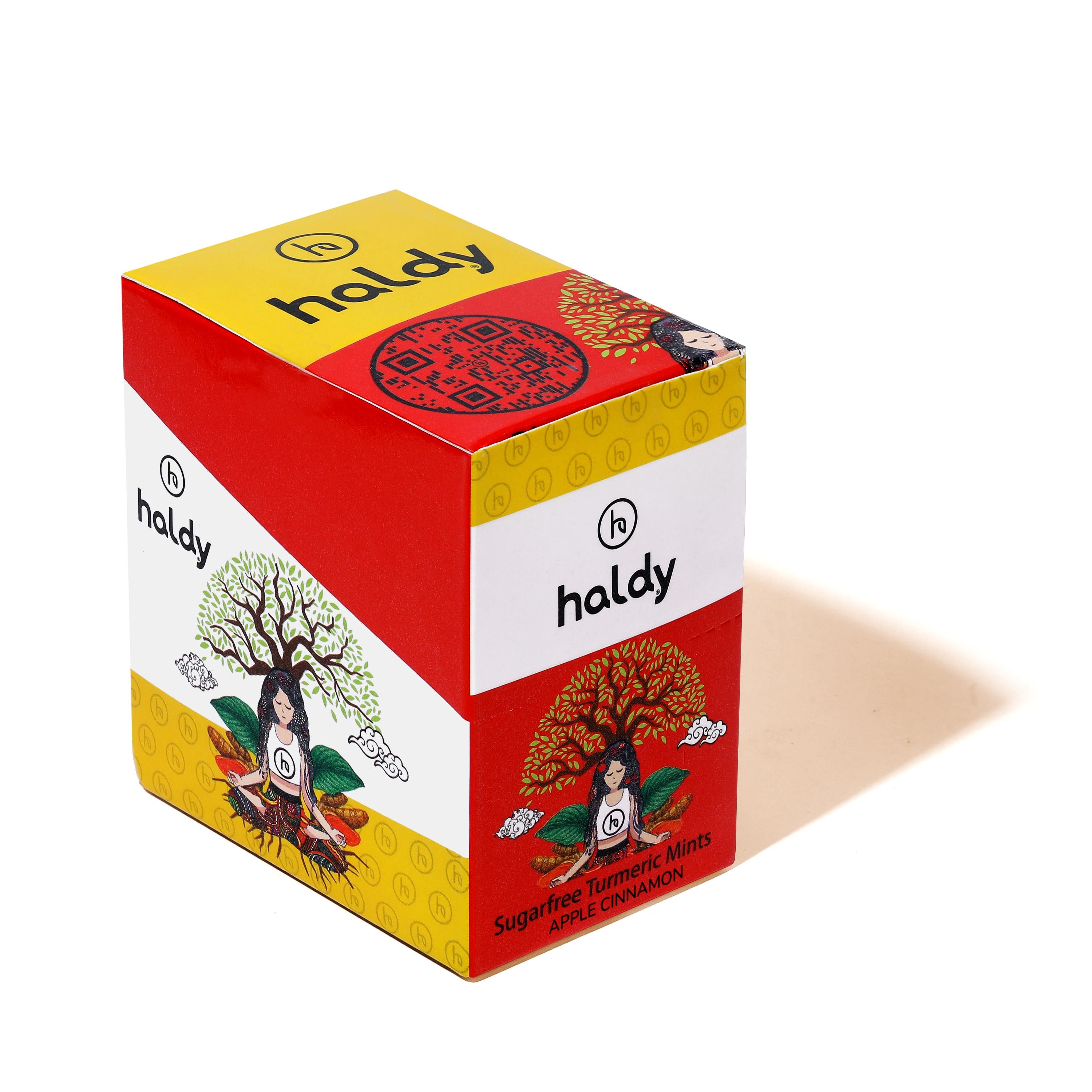 HALDY | Sugarfree Turmeric Mints - Apple Cinnamon (6-Pack)
