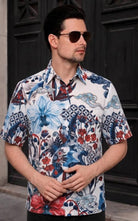 KANZI COLLECTION | Mens Voal Flower Print Shirt
