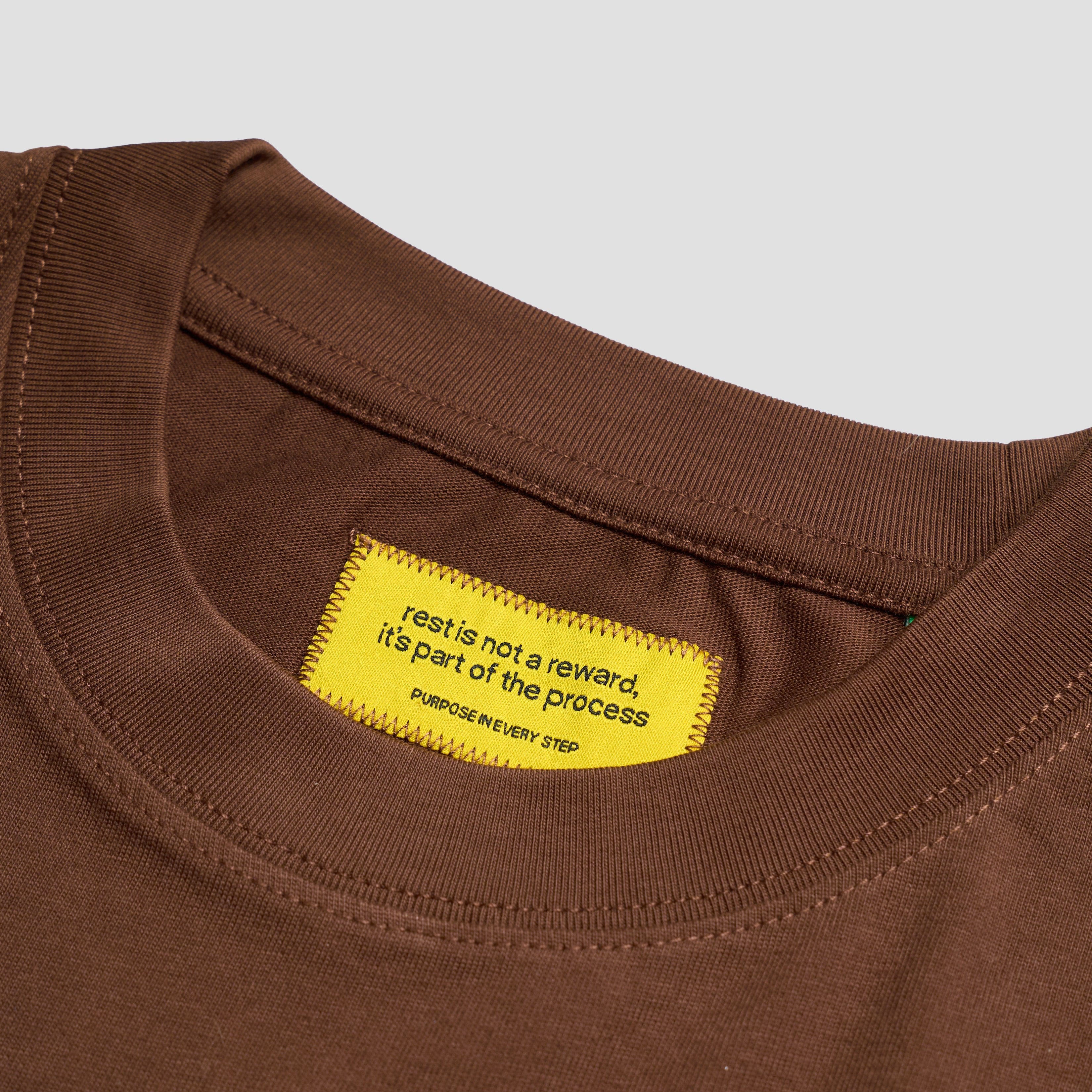 TALKING TOES | Happy Homebody Oversized Tee | Brown
