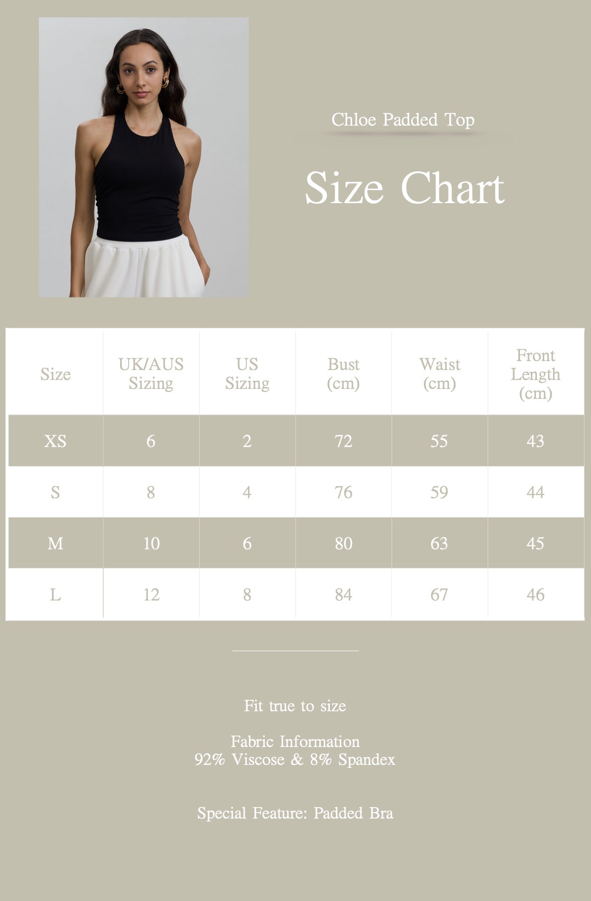 EMVY | Chloe Padded Top - Black