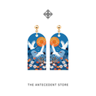 THE ANTECEDENT STORE | Double Blessings Crane Earrings