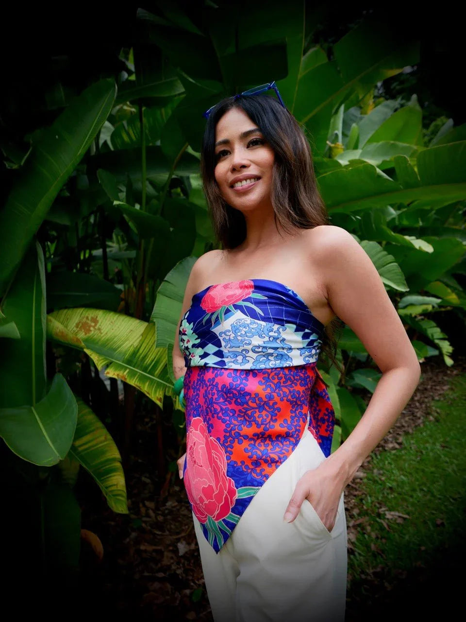 BINARY STYLE | Straits Chinoiserie Premium Silk Scarf