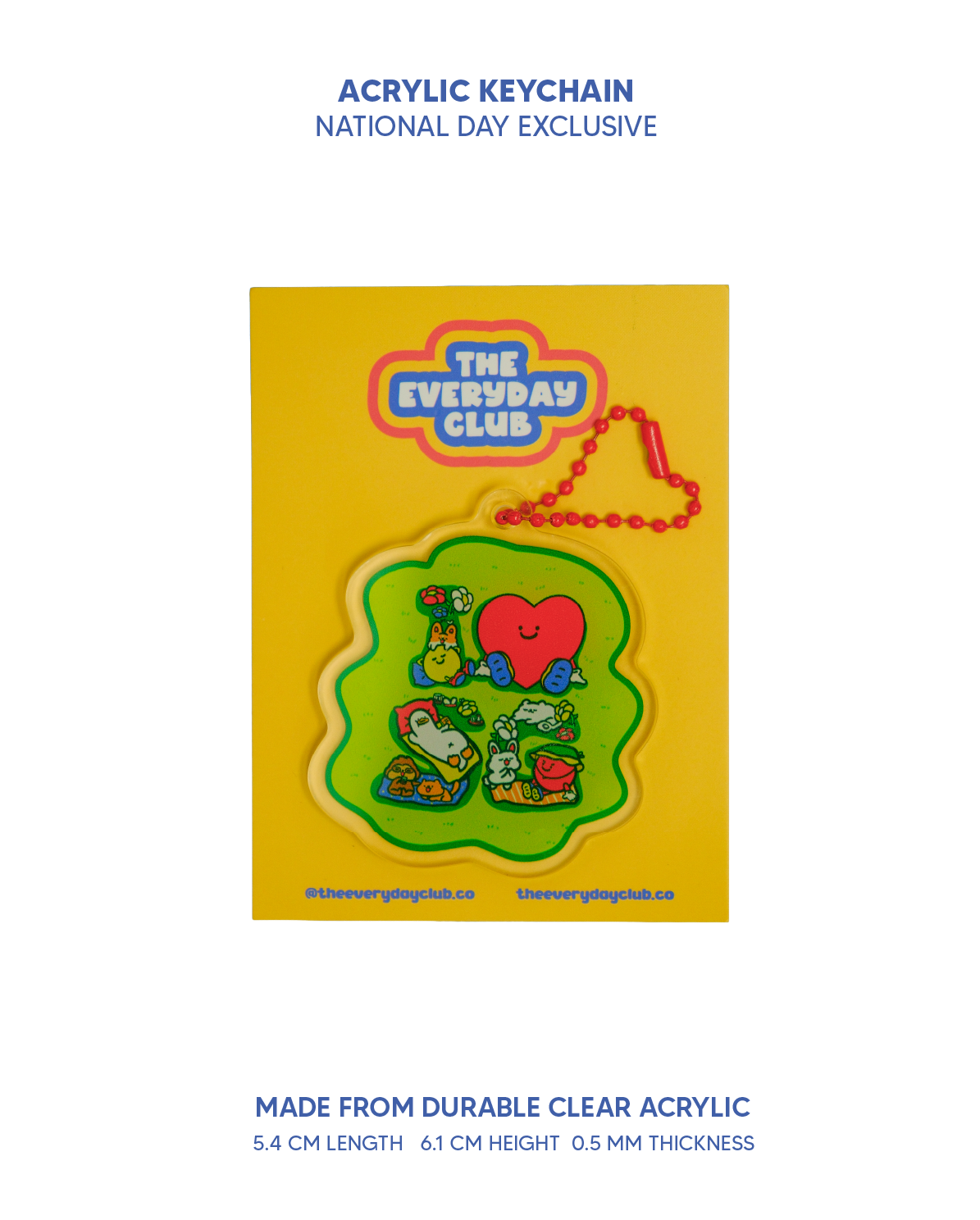 THE EVERYDAY CLUB | I LOVE SG Acrylic Keychain