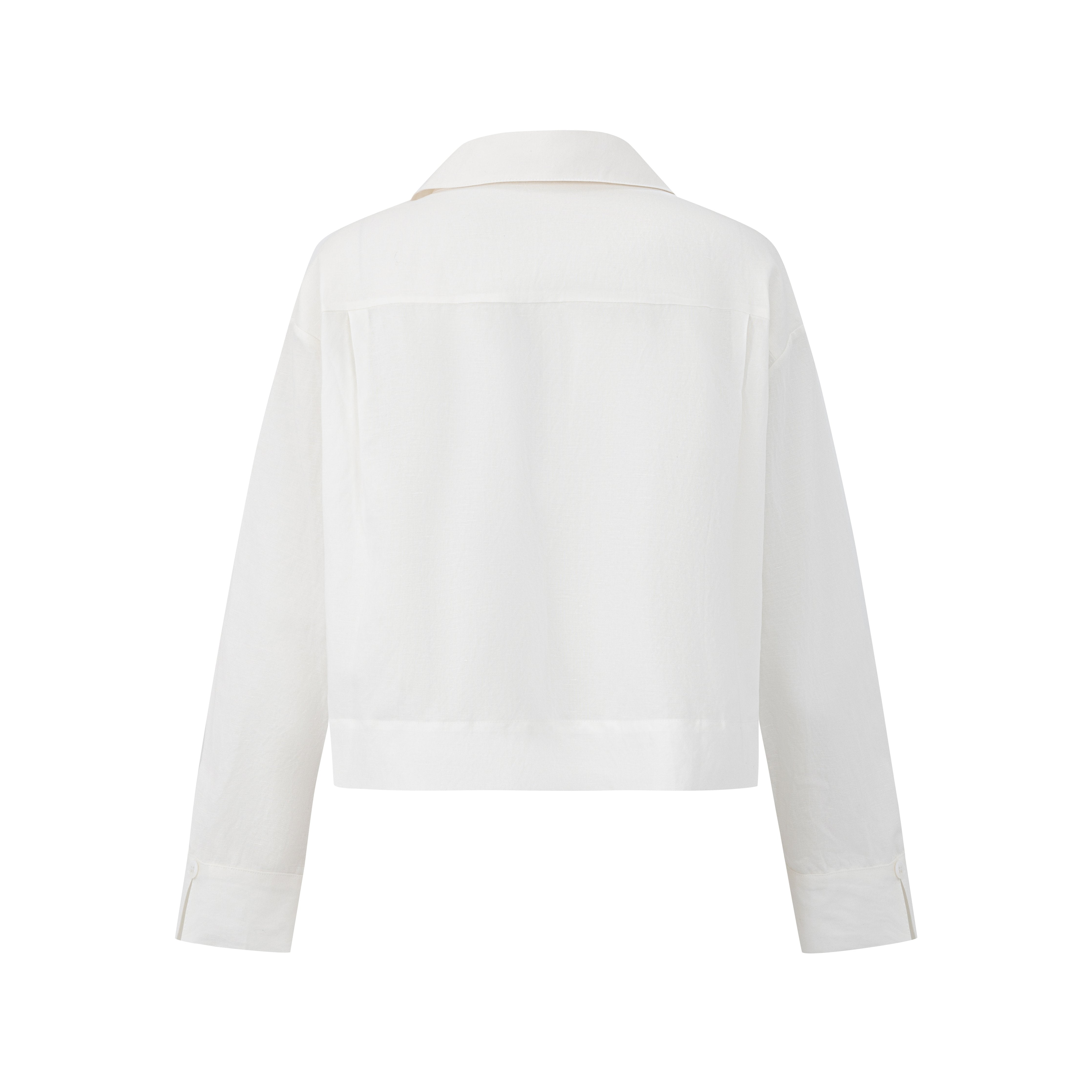 LAYERPLAN | Zerin Cropped Linen Shirt