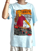 TATSU MAKER WORKS | SIXTY BBQ Satay T-Shirt | Light Blue
