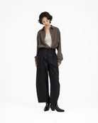 GRAYE | SOLOTEX® Barrel-Leg Trousers - Black