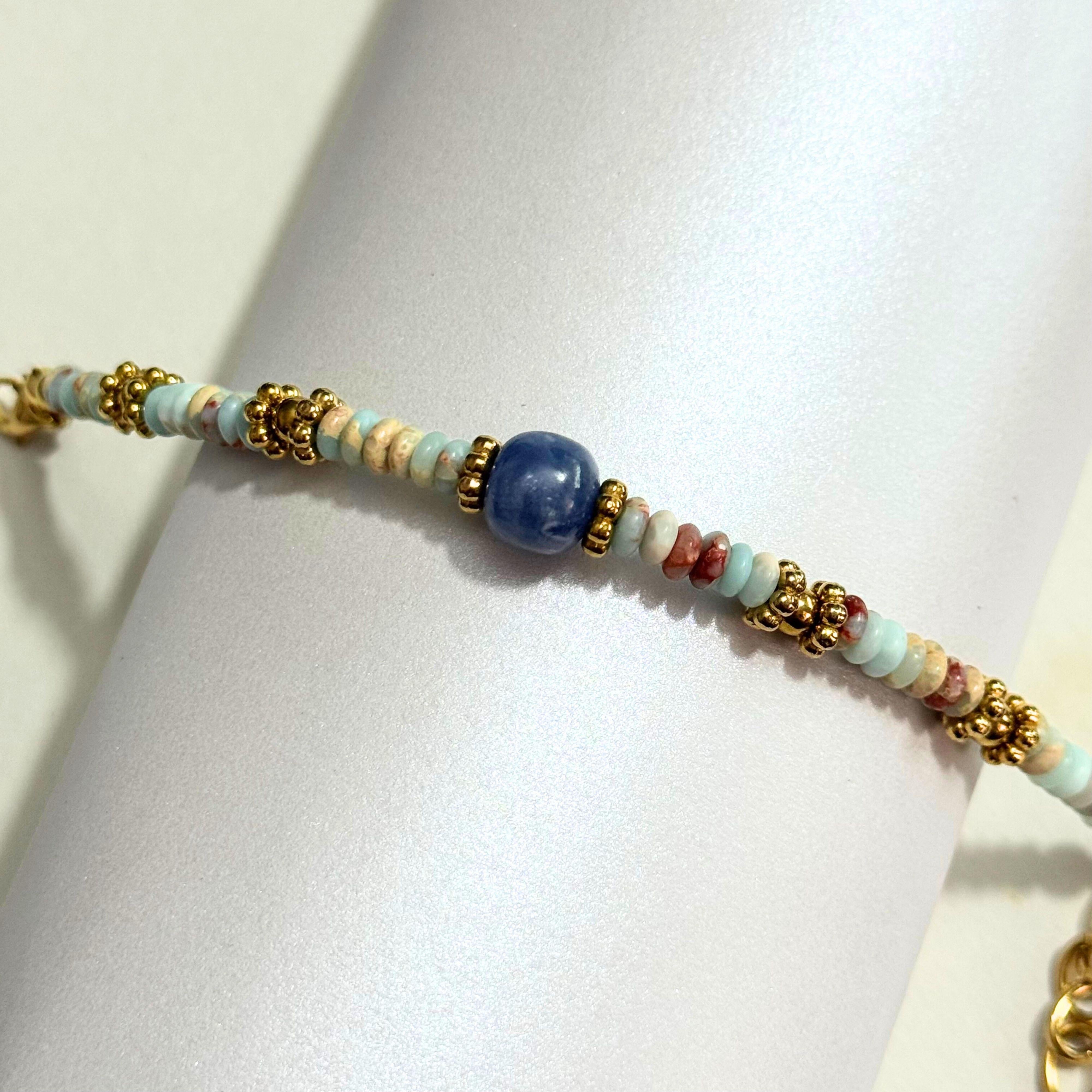 THE ANTECEDENT STORE | B - Insight & Stability Kyanite With Pagodite Crystal Bracelet
