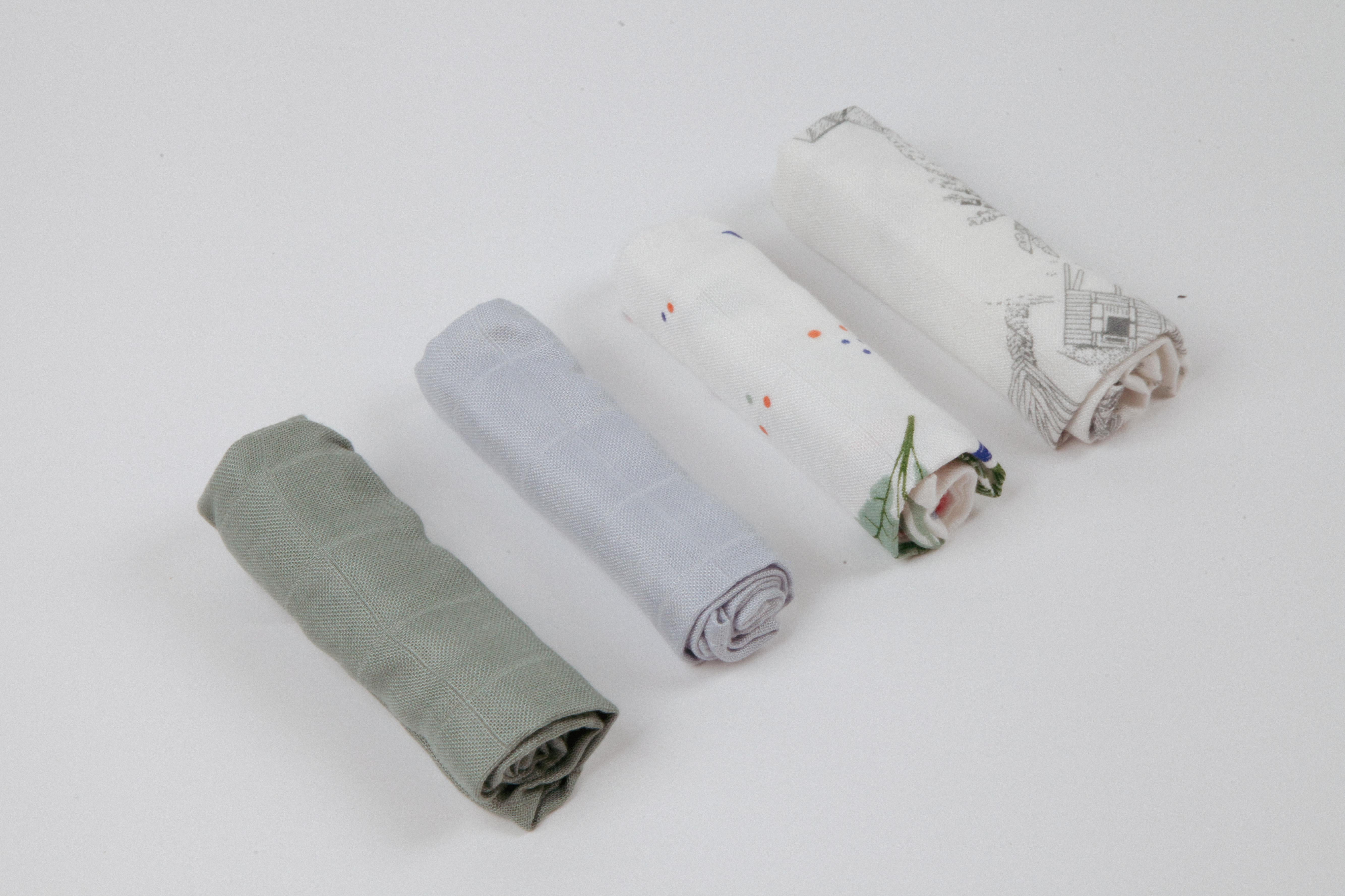 LITTLE REI | LRE Bamboo Wash Cloth 4pc