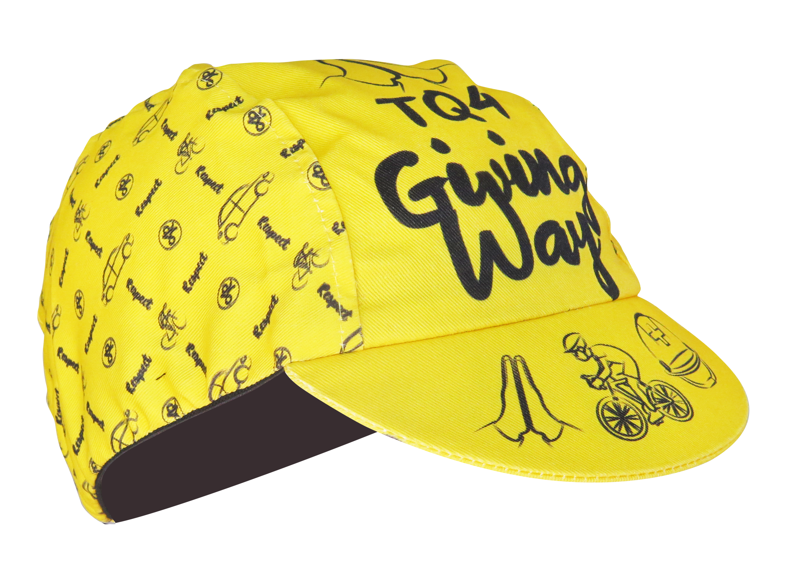 A DESIGN BY TAKACHYA | Cycling Cap - Safe Distance Yellow