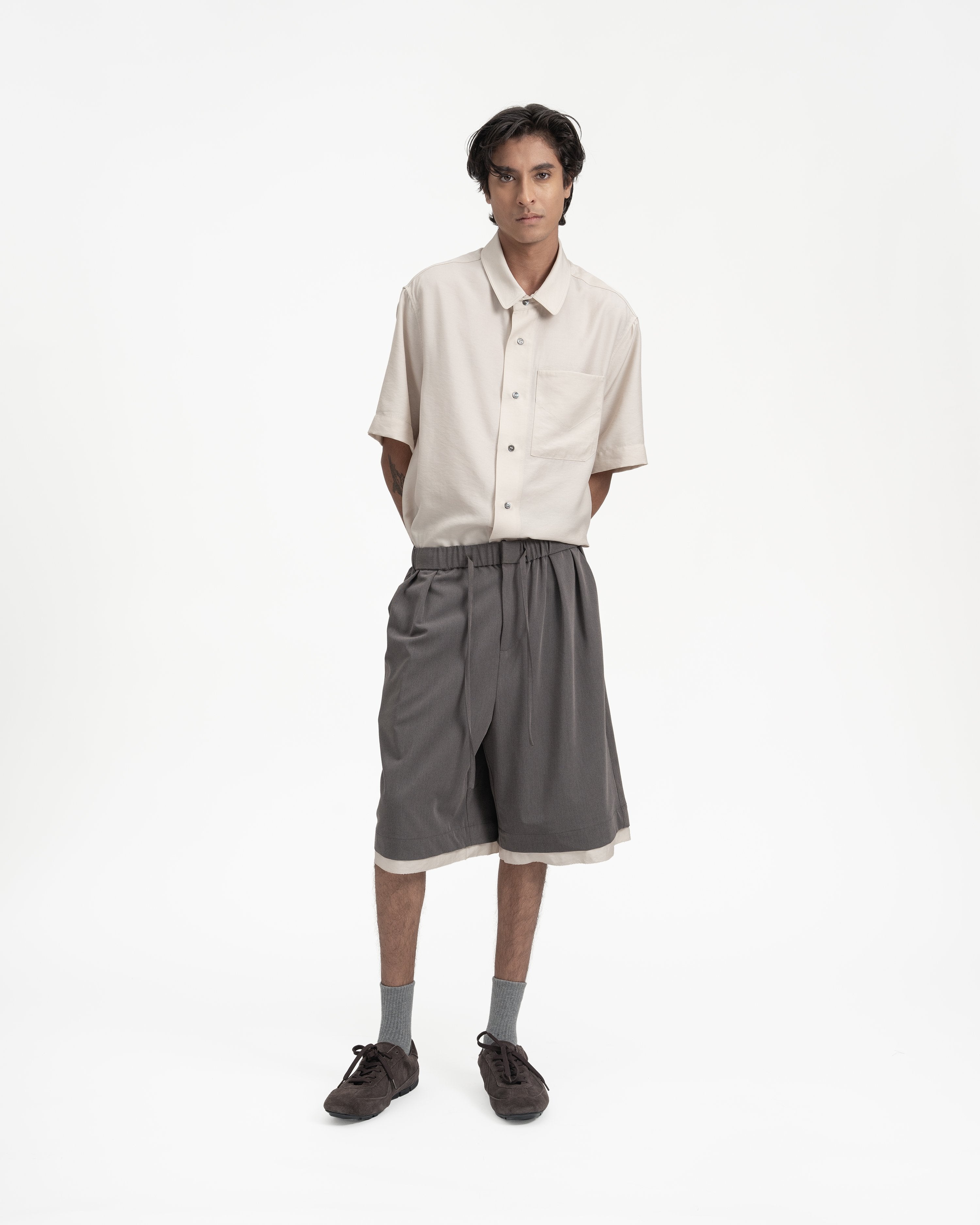 GRAYE | Layered Bermudas