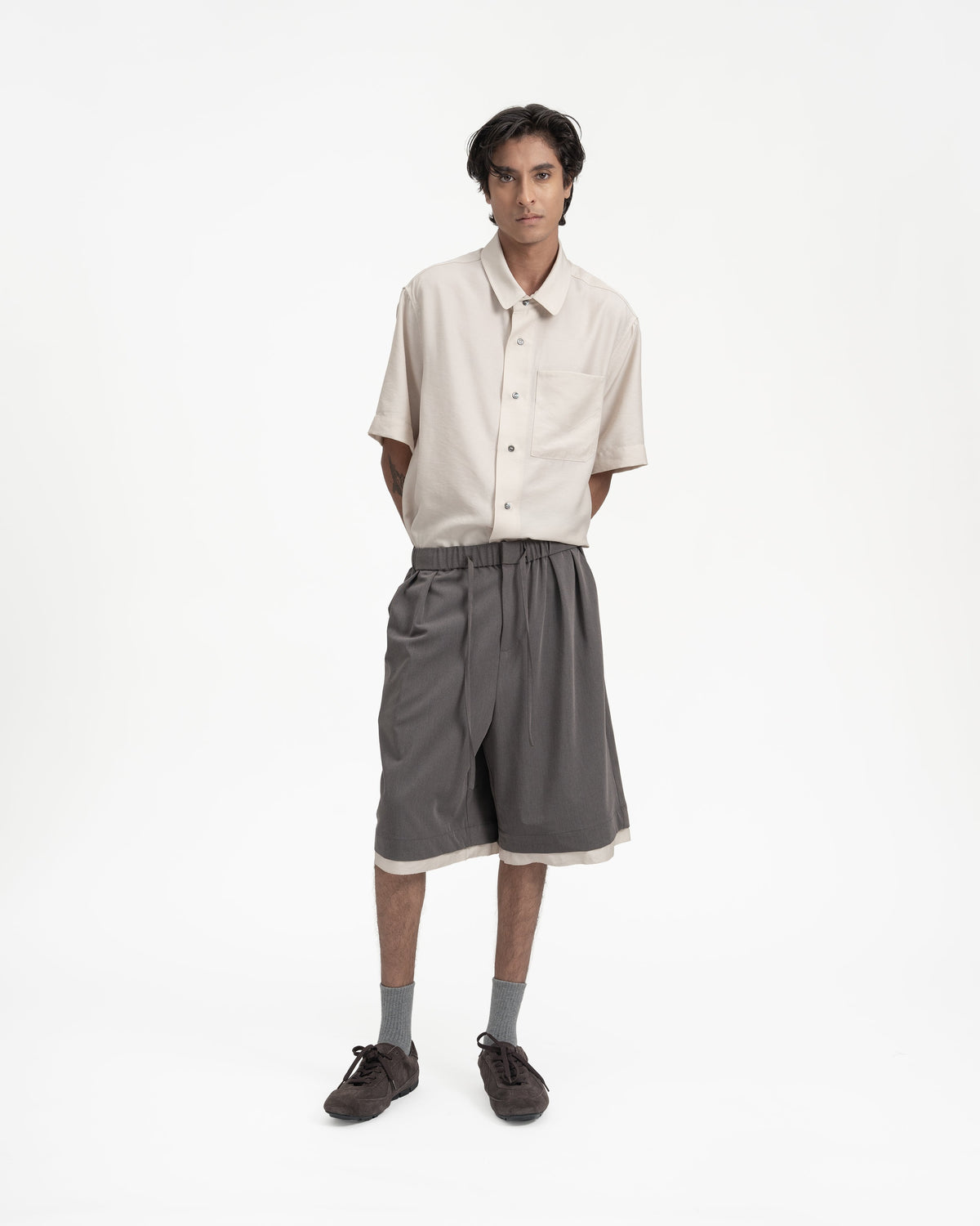 GRAYE | Layered Bermudas