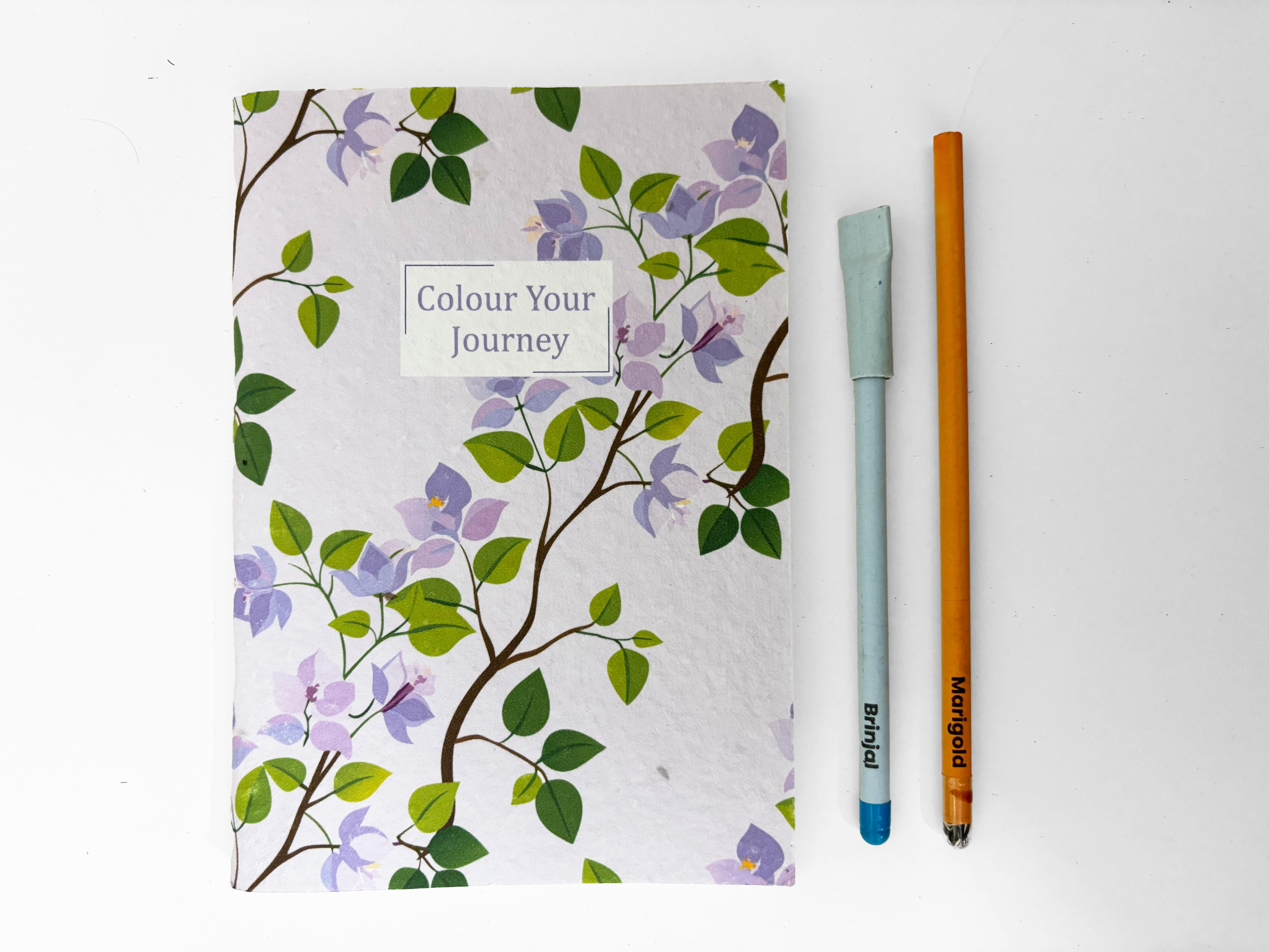 PURPLE AND PURE | Plantable Notebook Gift Set - Bouganvillea Blush