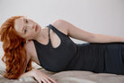 LAYERPLAN | Viva Gathered Stretch-Jersey Tank