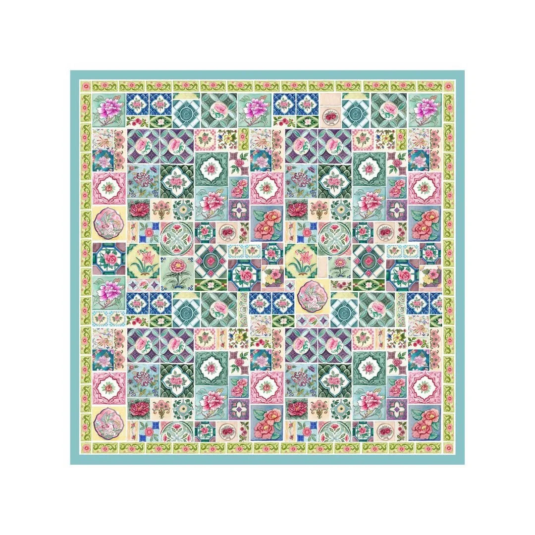 SINGLAPA | Peranakan Tiles Pocket Square