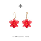 THE ANTECEDENT STORE | Red Orchid Earrings | Stories Of Singapore
