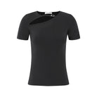 LAYERPLAN | Cotton Stretch Noa Buckle Cotton T-Shirt