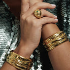 BOHEME BY VERO | Festive Cuff - Encrusted Stones