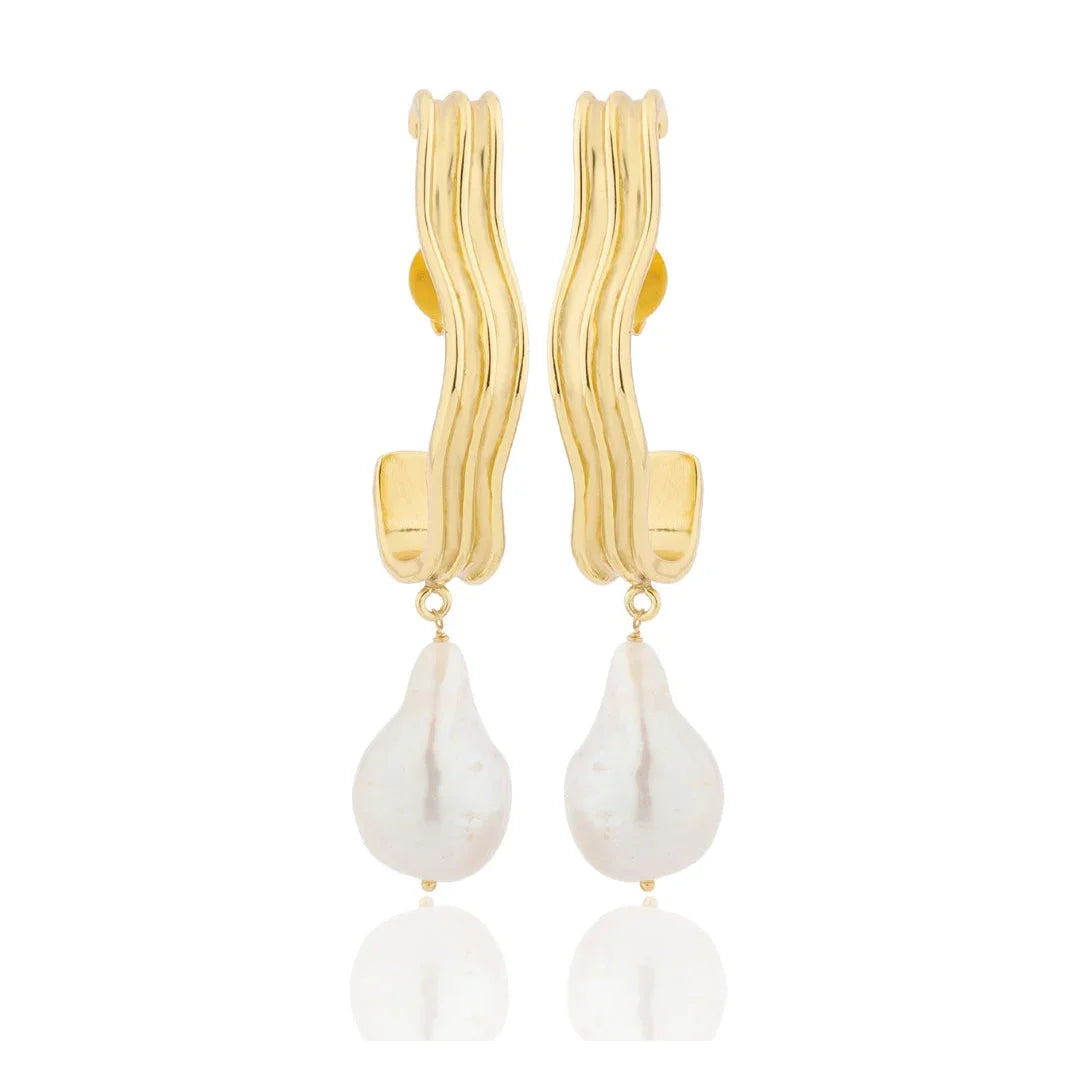 BOHEME BY VERO | Dune Earrings Single Pearl