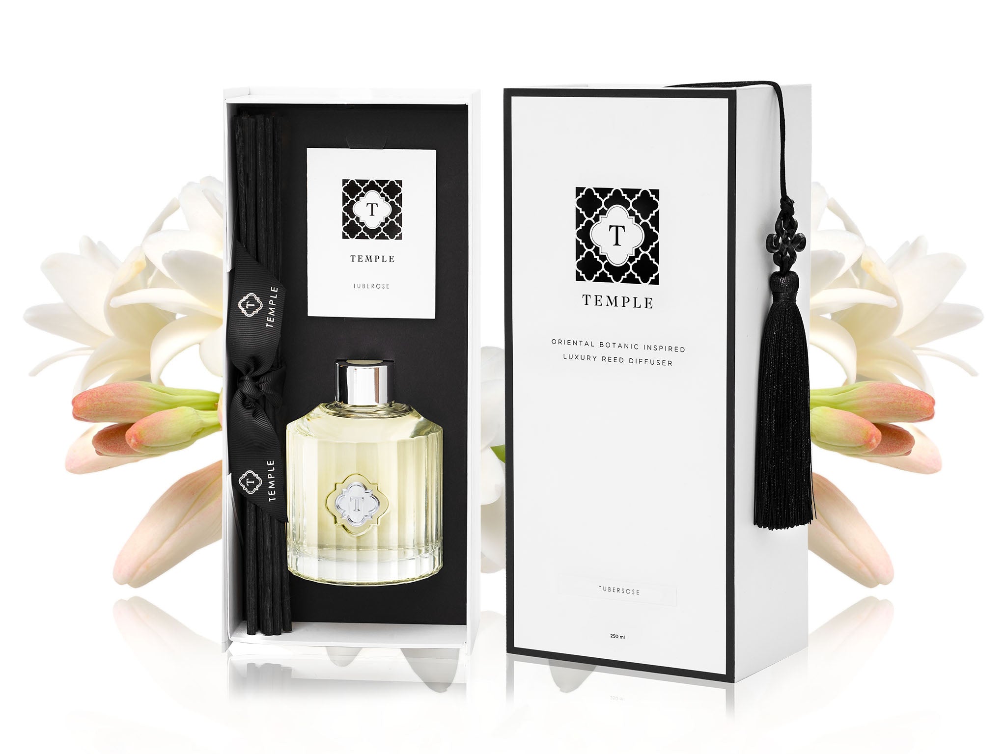 TEMPLE CANDLES | Luxury Reed Diffuser - Tuberose