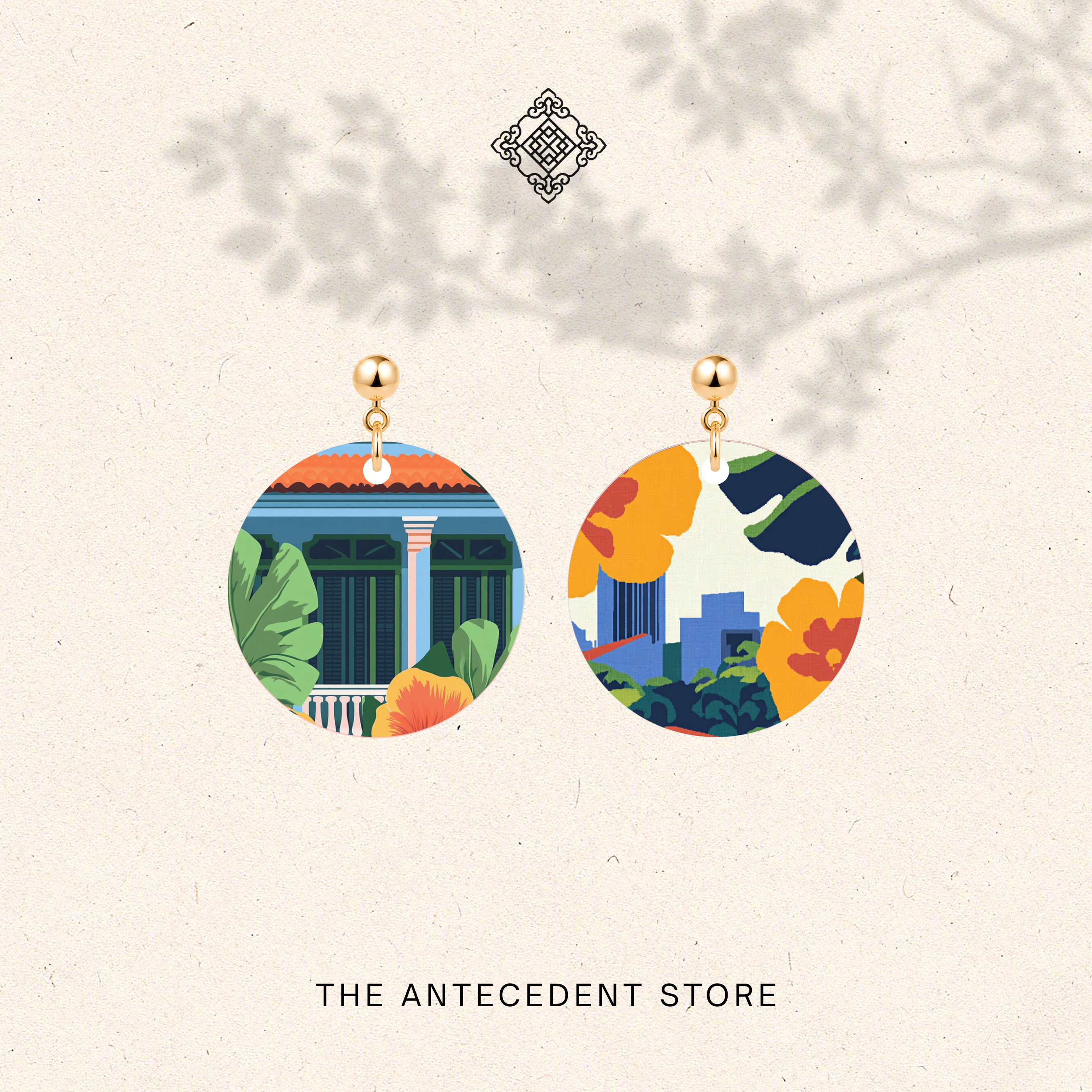 THE ANTECEDENT STORE | Singapore Heritage & Skyline Earrings