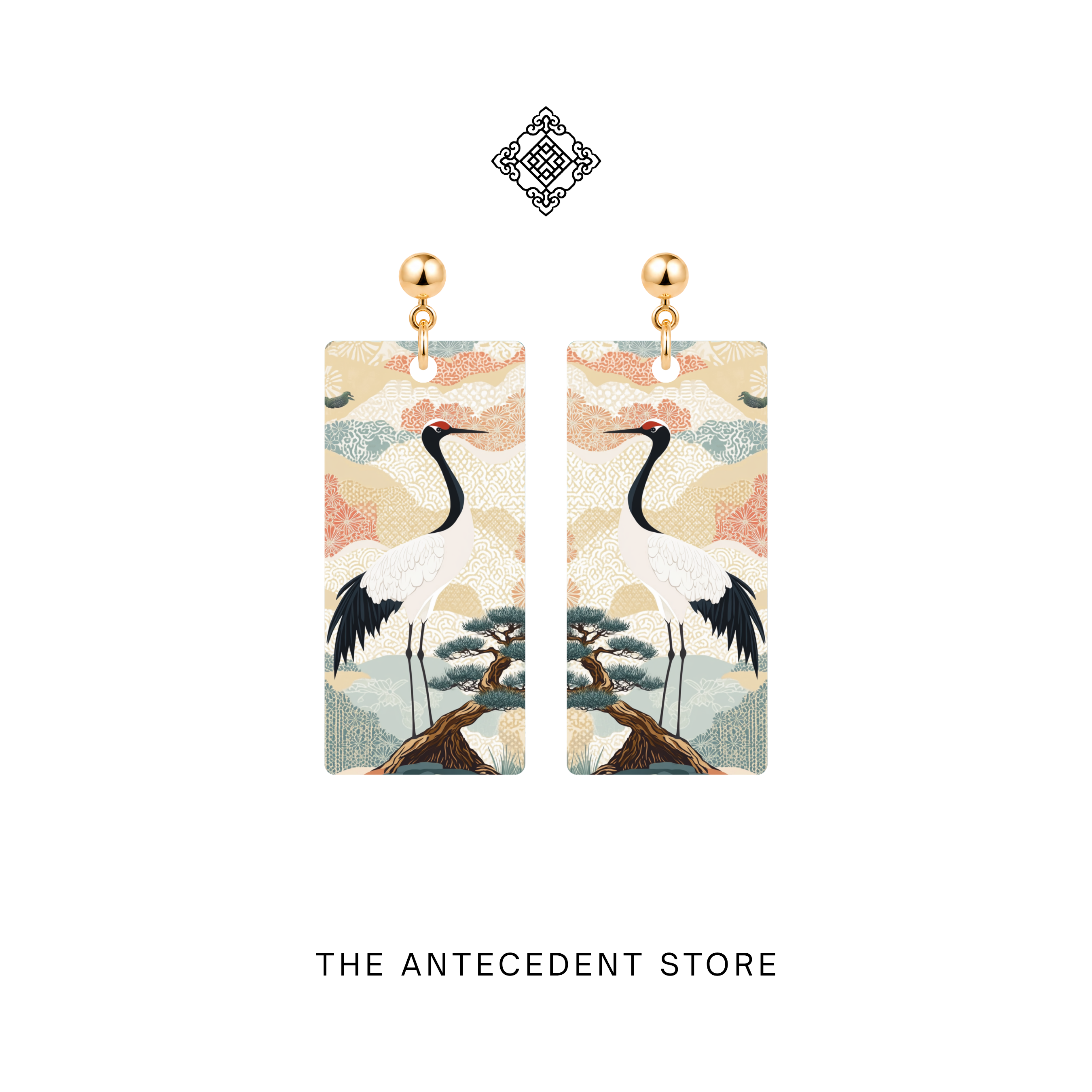 THE ANTECEDENT STORE | Pine & Crane Earrings