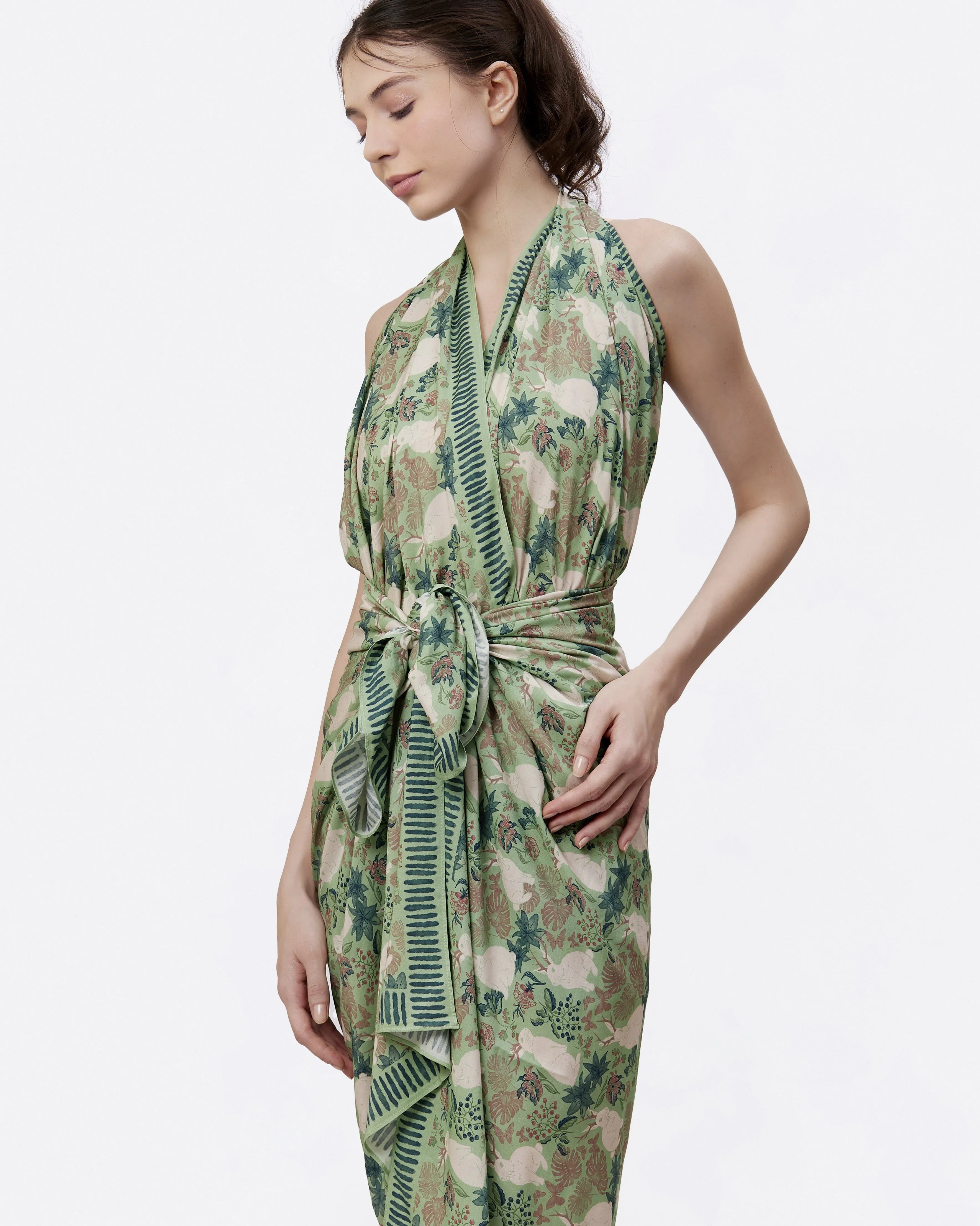 STUDIO QILING | Jackalope Garden Bloom Pareo