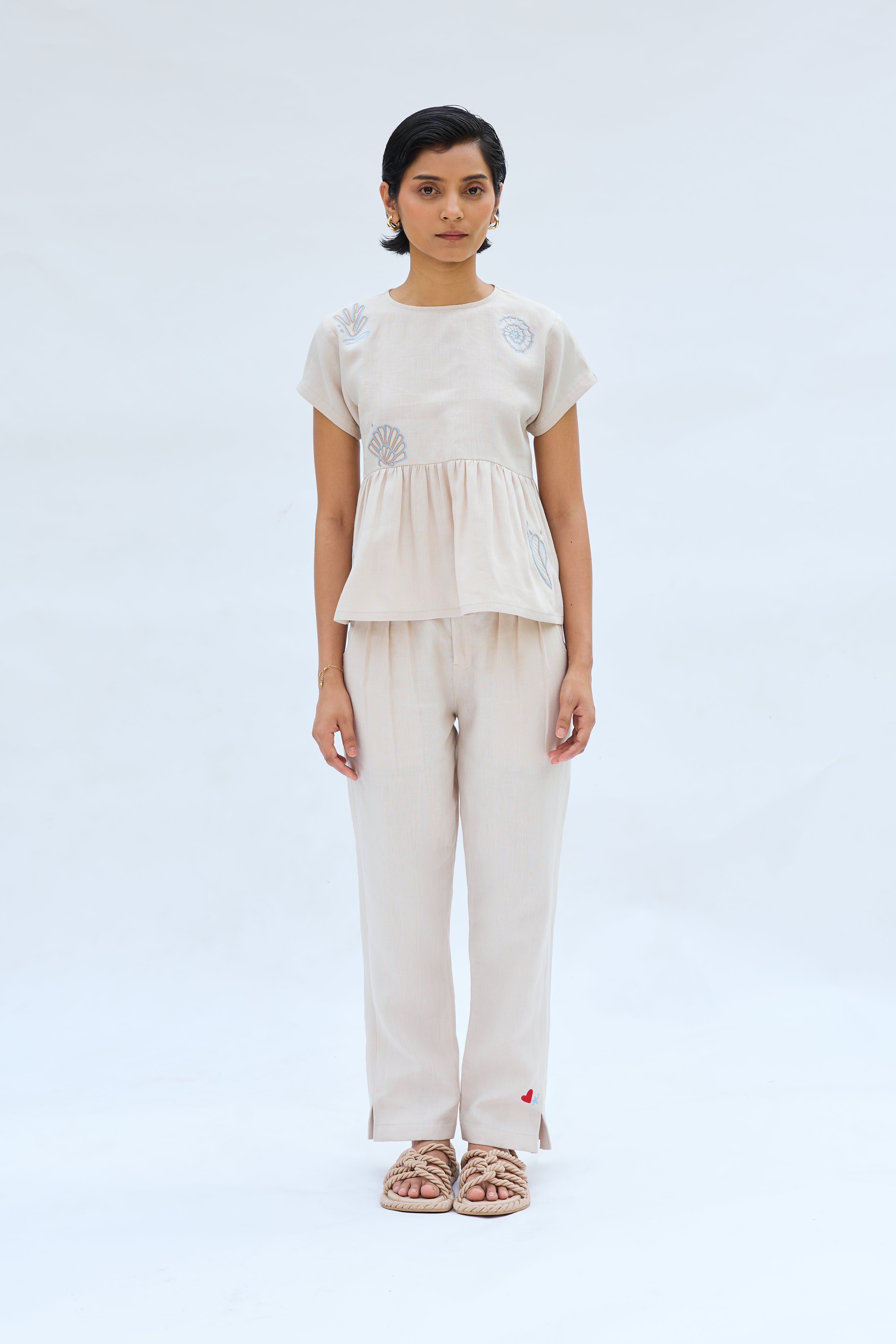 SUI | Sea Soul Linen Top