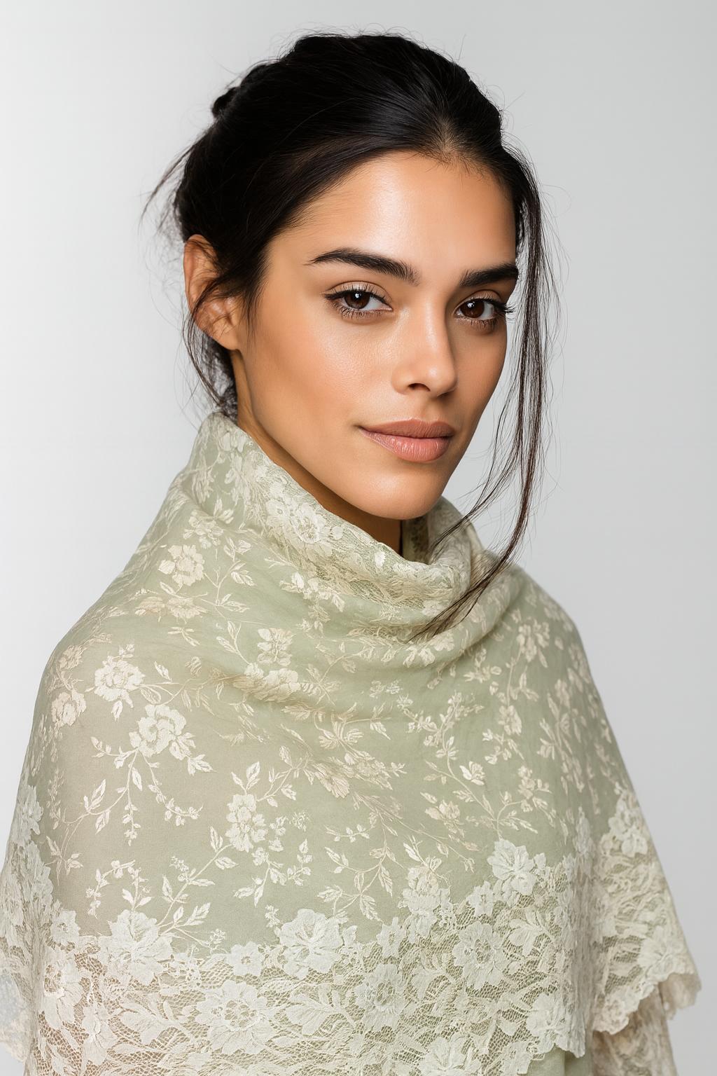 QUEENMARK | AN EMB Air Work Jaali 4 Sided Lace 7a