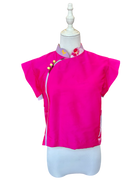 TRIOLOGIE | Shantung Mandarin Collar Top
