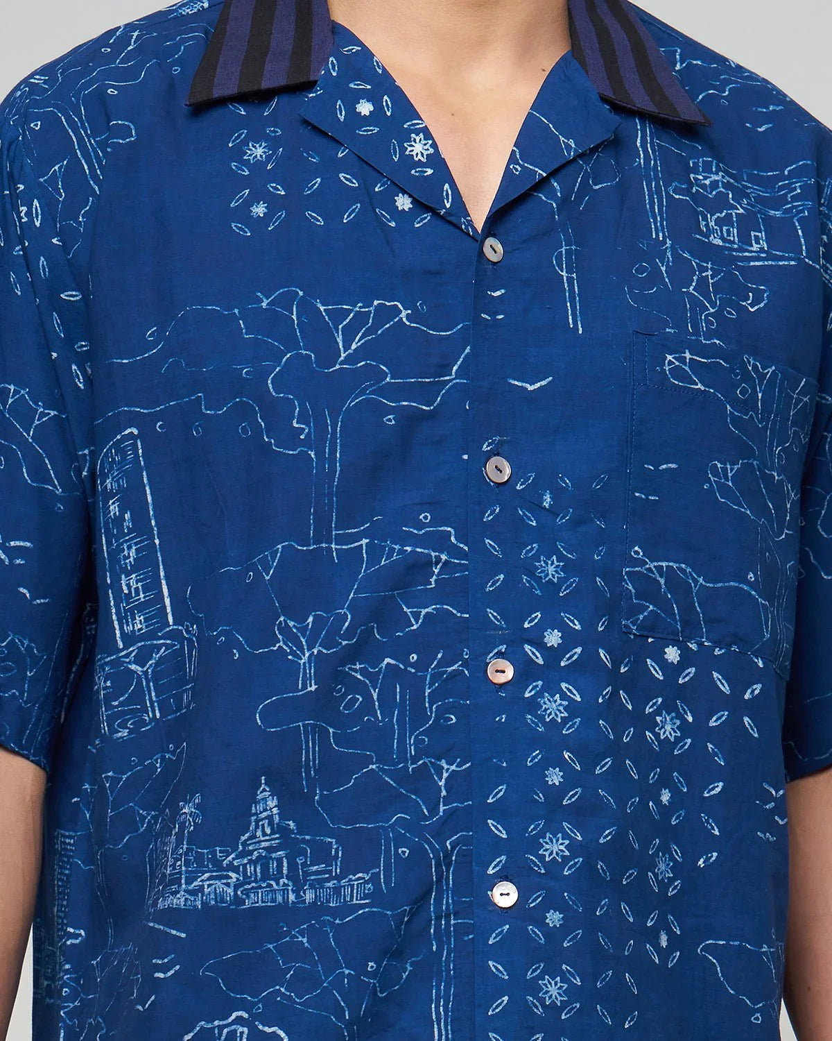 NYANA NYANA | OekoTex Orchard Road Batik Camp Shirt