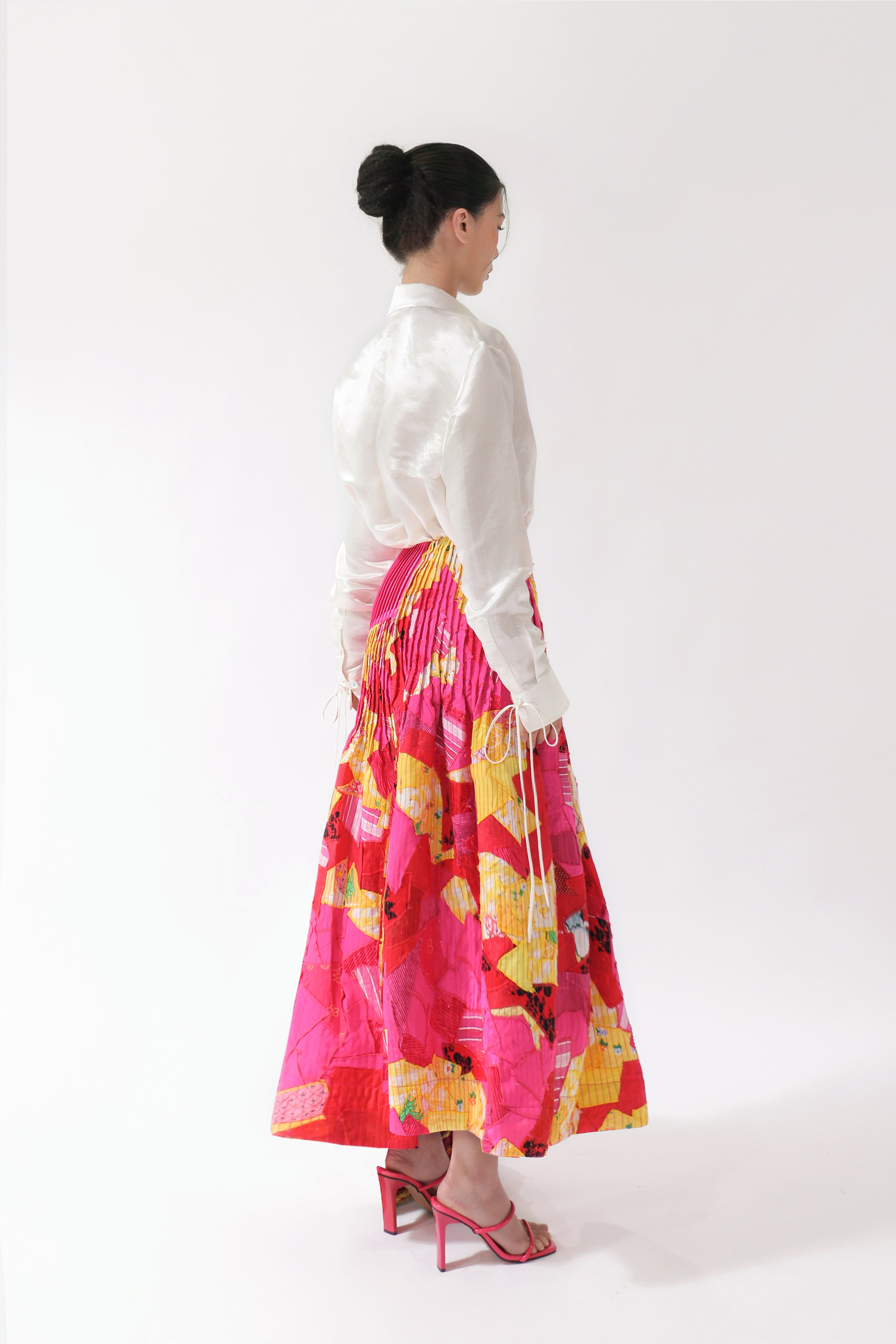KHAAR | March Flower Midi Skirt