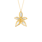 RISIS | Phalaenopsis Cornu Cervi Orchid Necklace in Gold & Palladium