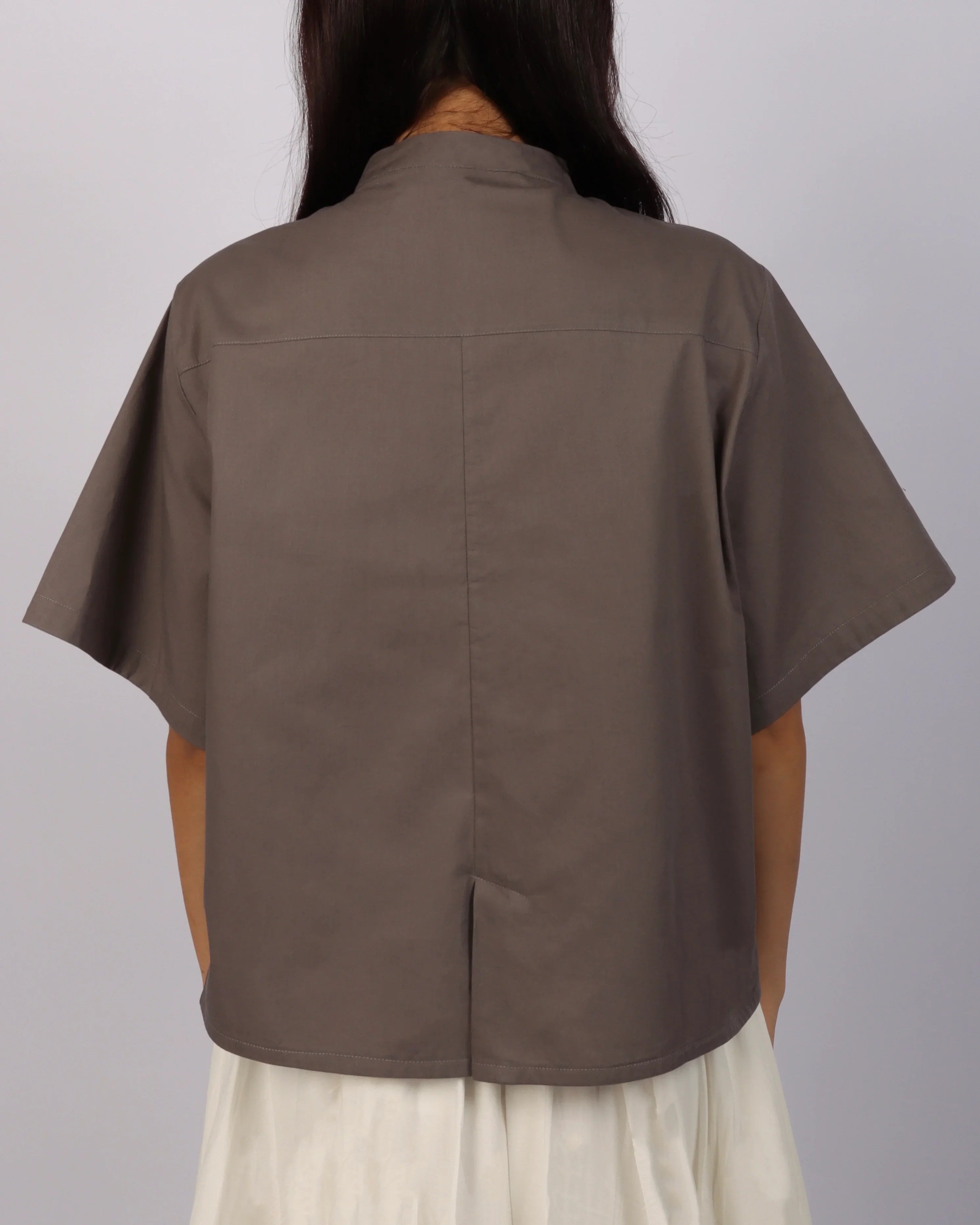 RAFFLES PRIVATO | MAL Mandarin Collar Boxy Shirt