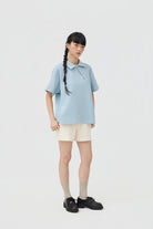 3EIGHTH | Jinwa Knit Tee | Powder Blue