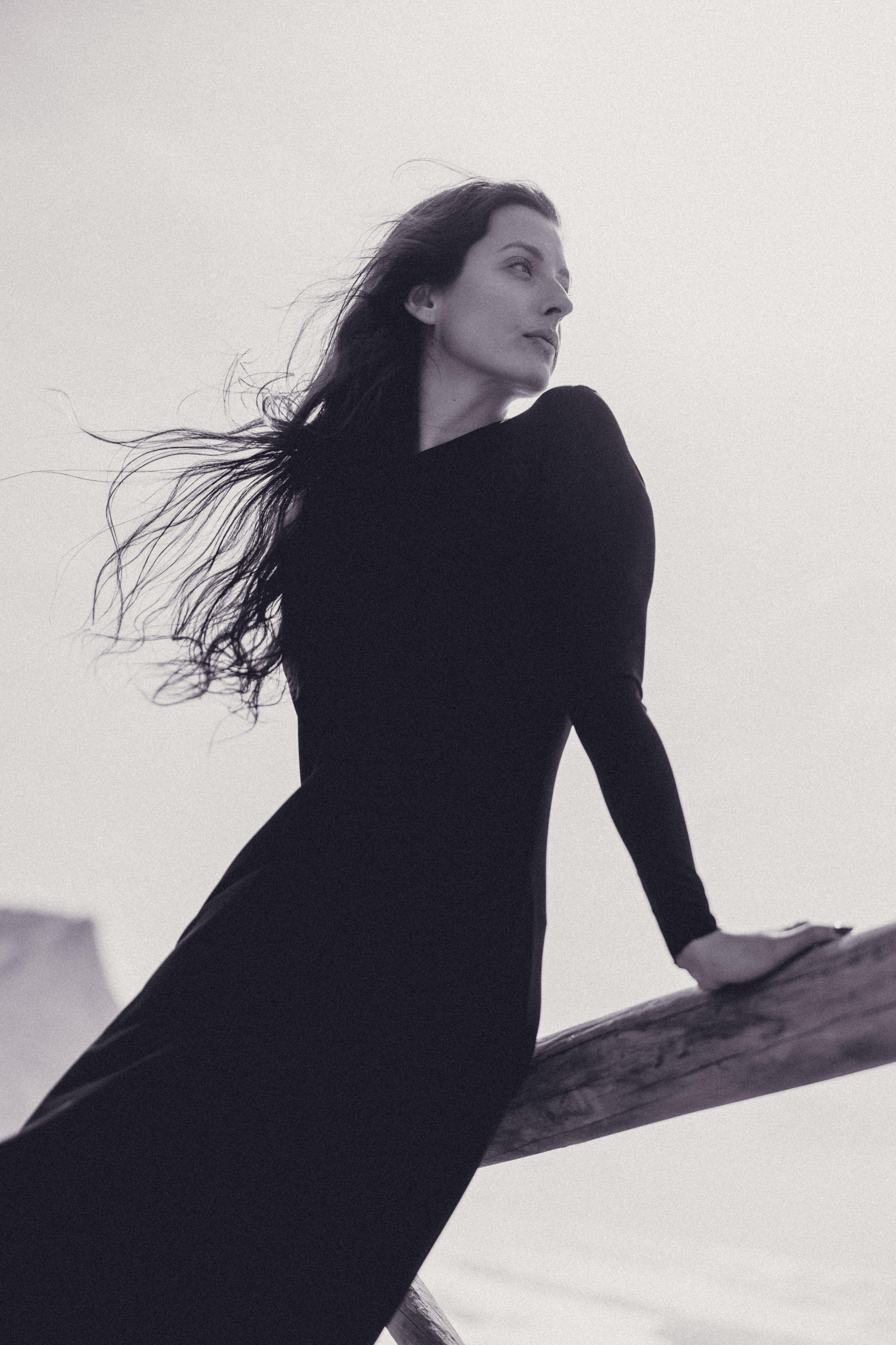 LAYERPLAN | Stretch Maxi Long Sleeve Dress