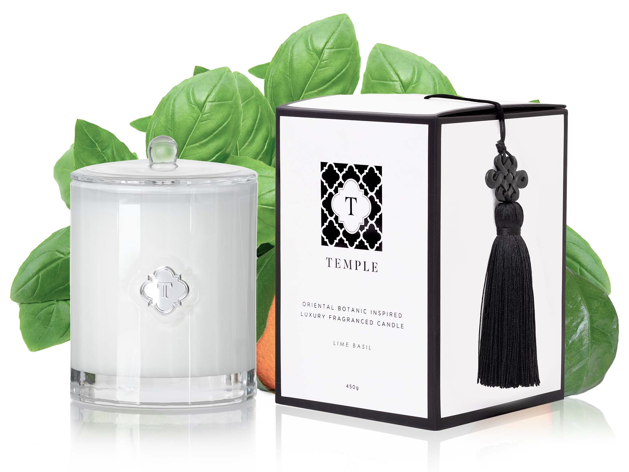 TEMPLE CANDLES | Luxury Fragranced Candle - Lime Basil