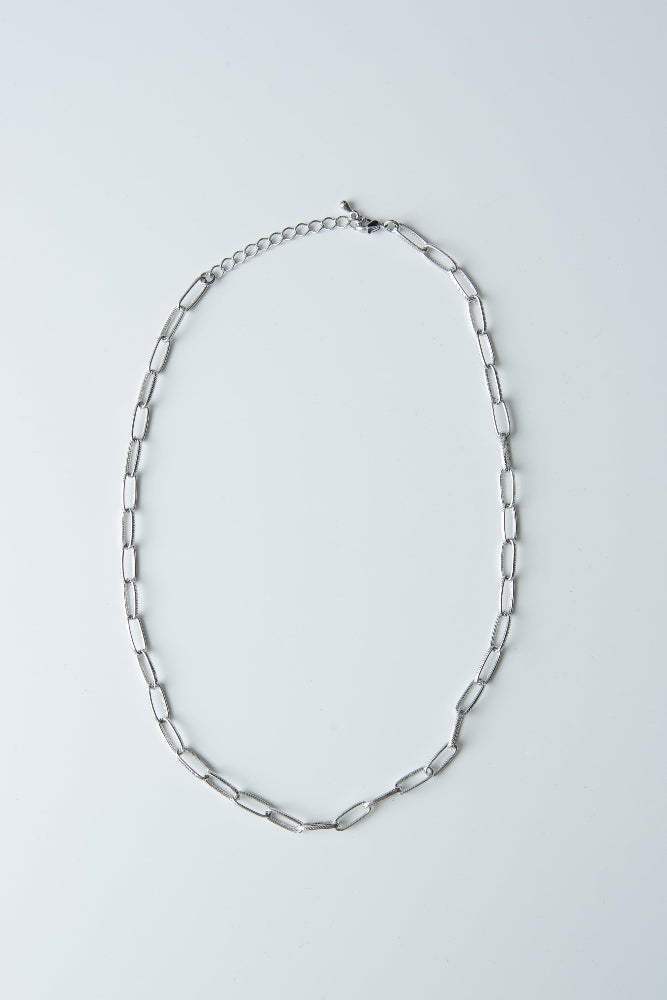 SAERO COLLECTIVE | Hayan Link Necklace | Rhodium