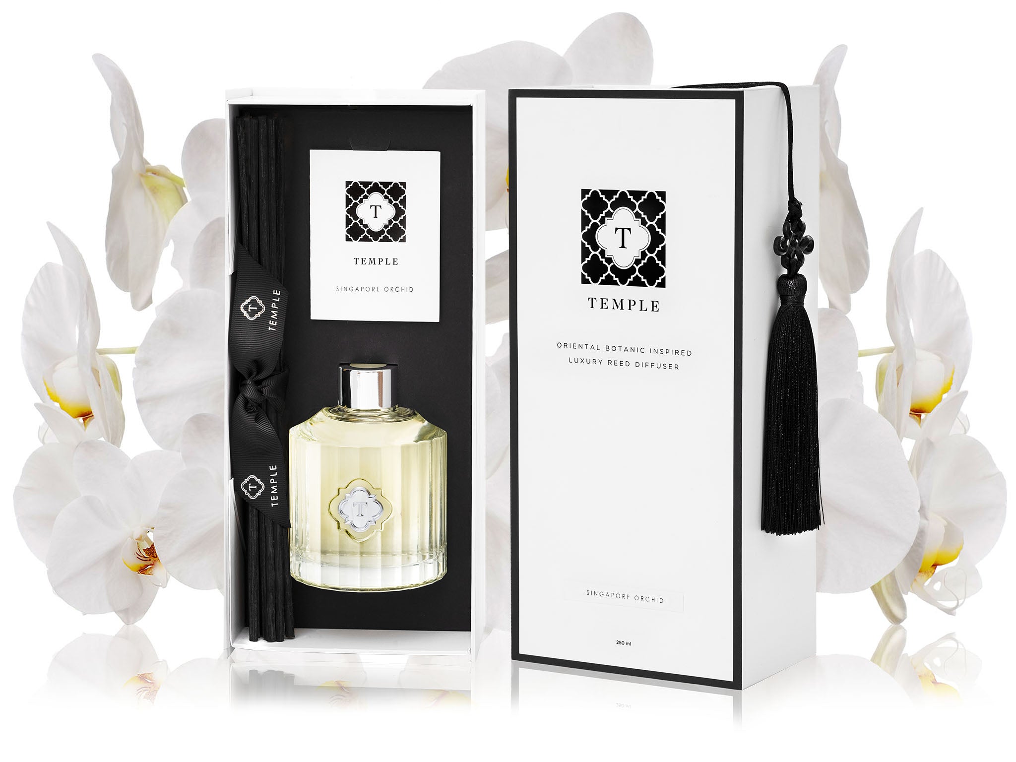 TEMPLE CANDLES | Luxury Reed Diffuser - Singapore Orchid